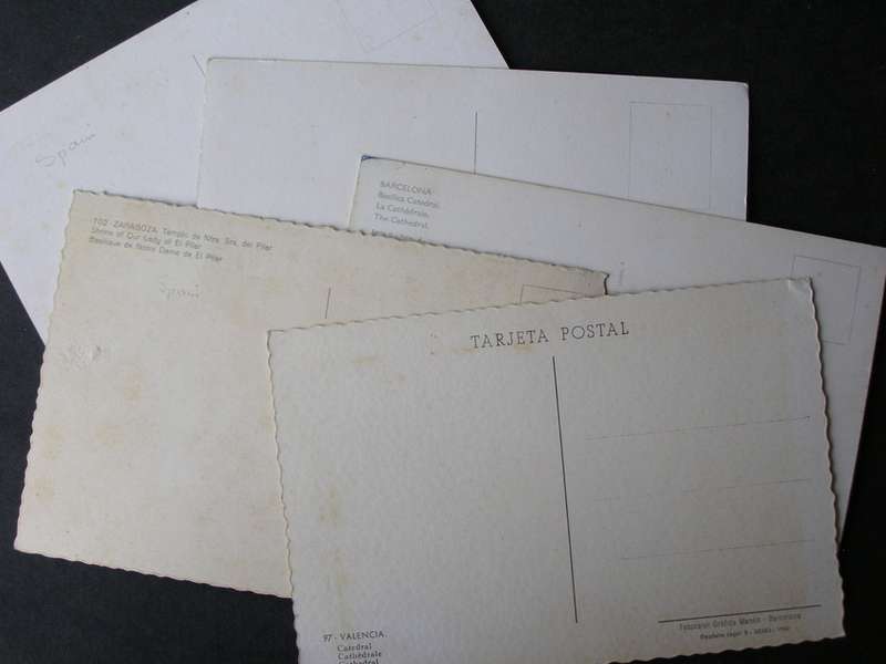 Five Assorted Spanish POSTCARDS (Larger size)