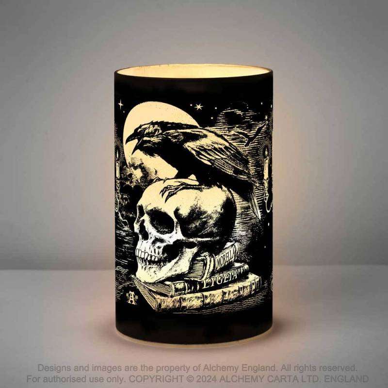 Alchemy Gothic LED6 Poe's Raven Lantern (batteries not included)