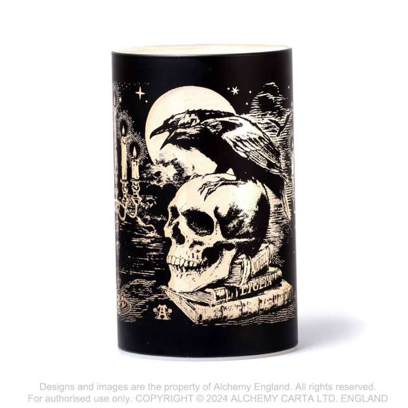 Alchemy Gothic LED6 Poe's Raven Lantern (batteries not included)