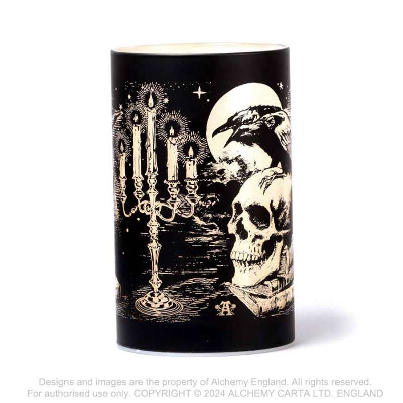 Alchemy Gothic LED6 Poe's Raven Lantern (batteries not included)