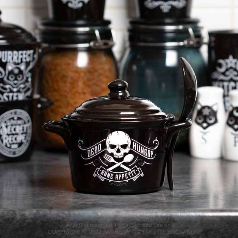 Alchemy Gothic MRB3 Bone Appetit Bowl & Spoon Set