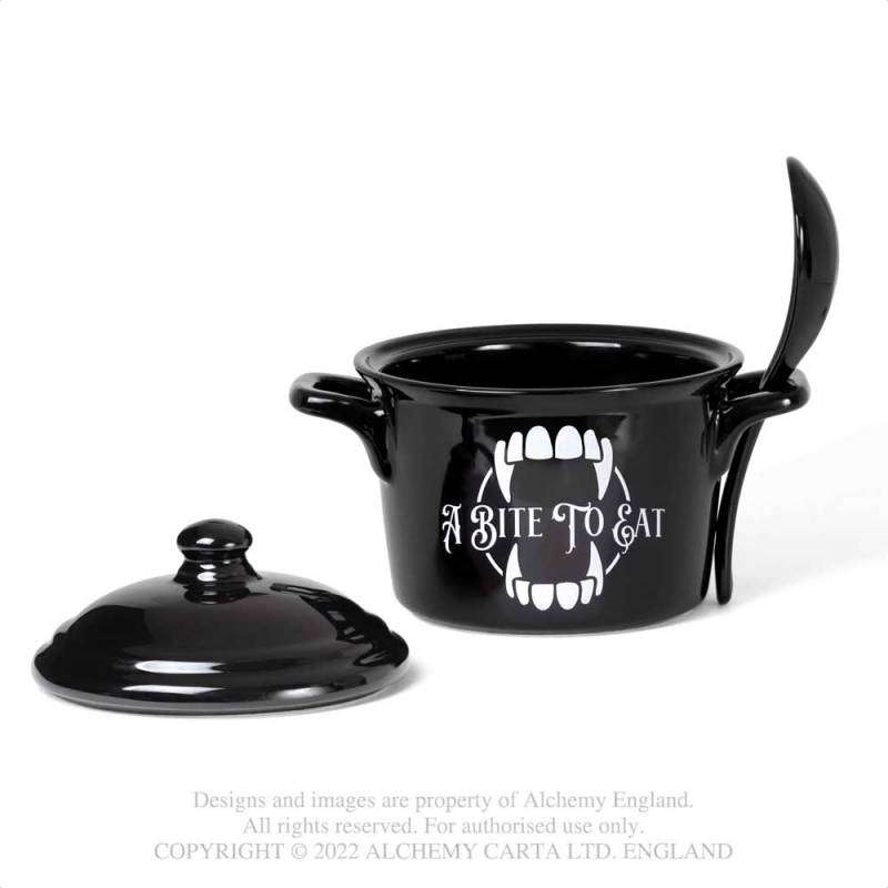 Alchemy Gothic MRB5 A Bite to Eat Bowl & Spoon Set