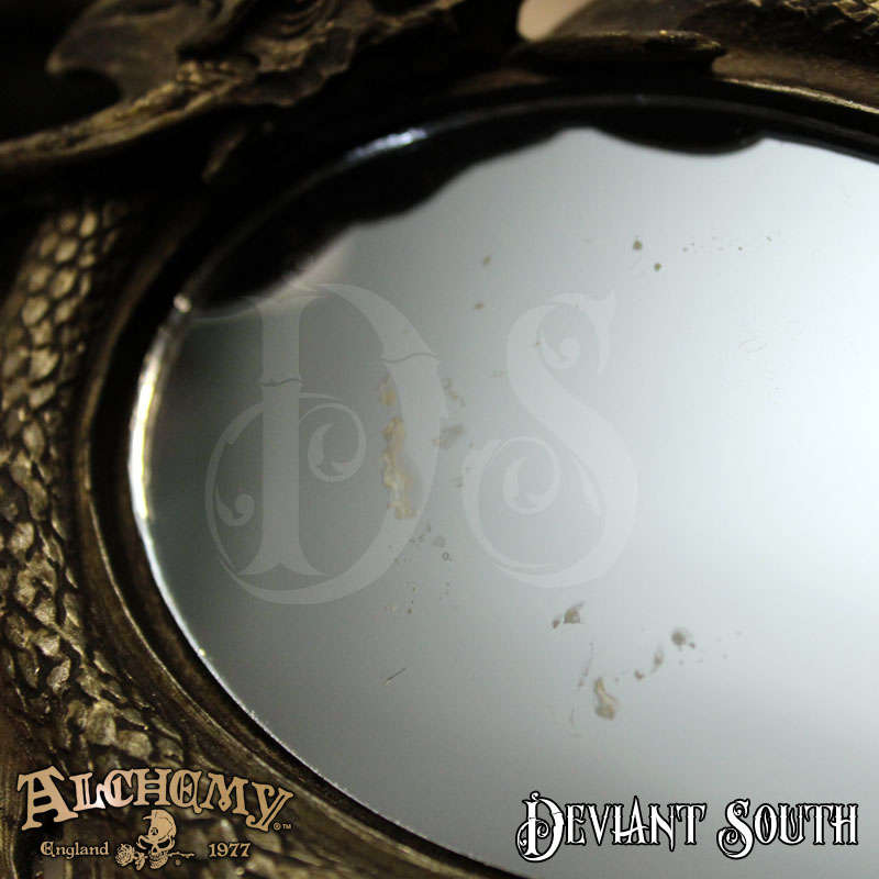 *SHOP SOILED * Alchemy Gothic V81 Dragon`s Lure Hand Mirror