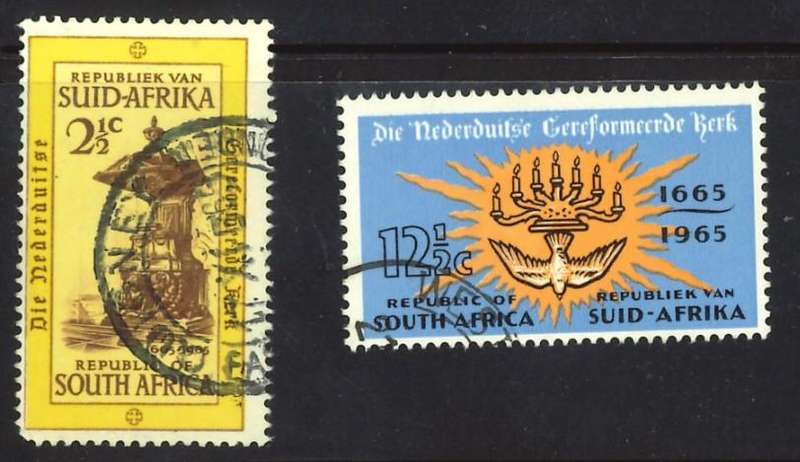 RSA ~ 1965 Tercentenary of Dutch Reformed Church ~ Full Set ~ Postally Used