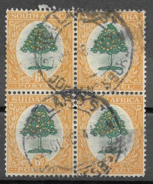 Union of South Africa - 1926 - 6d Block of 4
