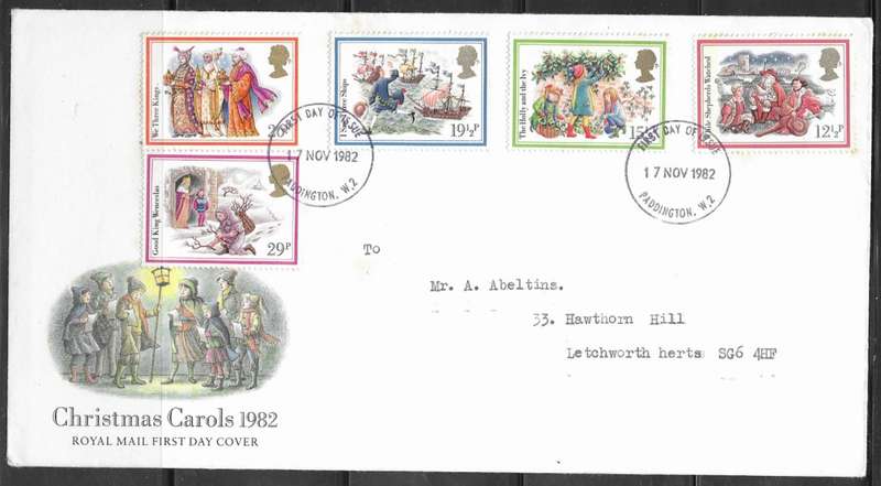 Great Britain - Christmas 1982 - FDC