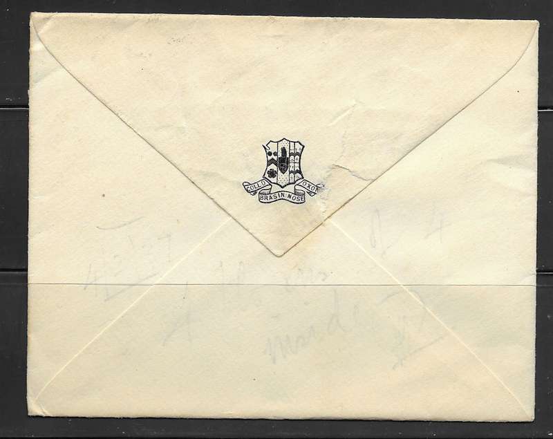 Great Britain - 1937 - Cover From Oxford to Fort Victoria