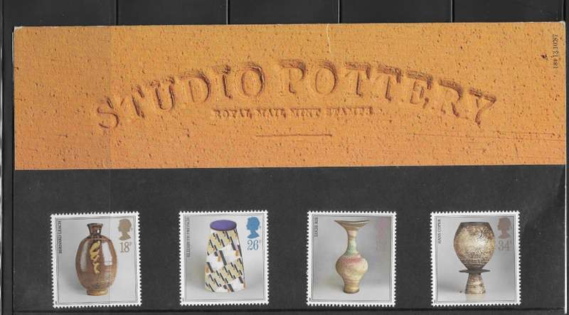 Great Britain - 1987 Studio Pottery Presentation Pack