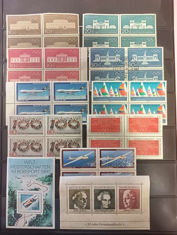 West Germany Mint Blocks and Mini Sheets **Make an Offer**