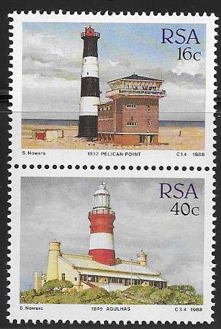 South Africa 1988 - Lighthouses - Se-tenent - MNH