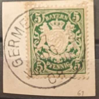 Bayern 1876 - Coat of Arms - Value in Pfennig - Beautiful Piece