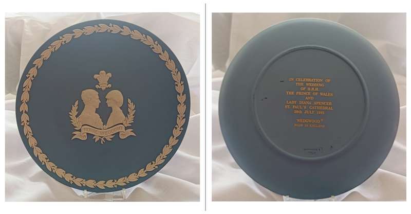 Wedgwood Blue Jasperware - Charles and Diana Royal wedding 1981 - Plate - Make an Offer