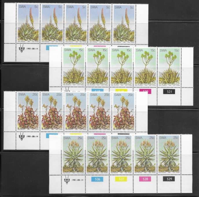 SWA - 1981 - Aloes - Full Set Control Strips