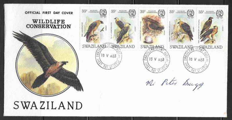 Swaziland 1983 - Wildlife Conservation FDC - Birds