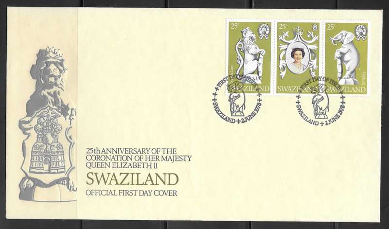 Swaziland 1978 - Coronation of QEII - Mini Sheet FDC