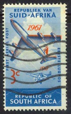 RSA - 1961 50th Anniversary of 1st Flight - Postally Used - Aeroplanes