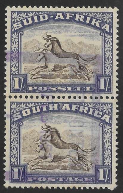Union of South Africa 1/. Pictorial ~ Vertical Pair