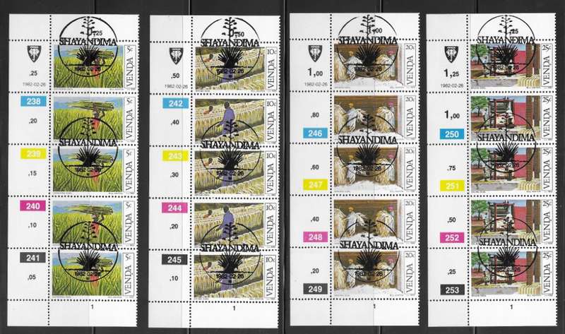 Venda 1982 - Sisal Cultivation - Full Set Control Strips - Agriculture