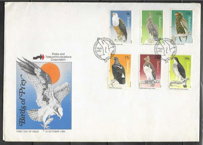 Zimbabwe 1984 - Birds of Prey - FDC