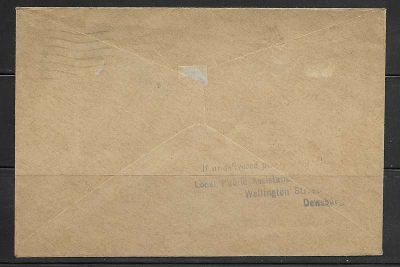 Great Britain 1936 - Cover From Huddersfield