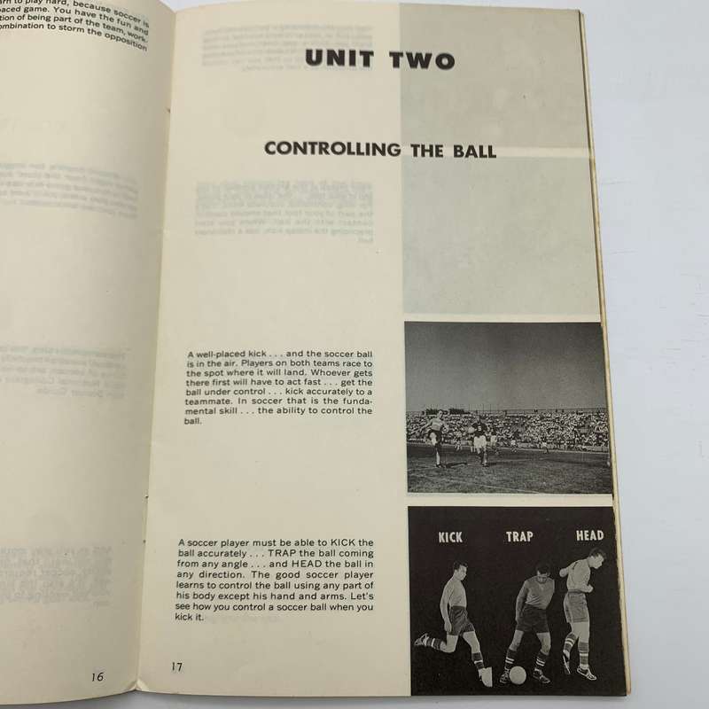 Soccer  1970's Book with Diagrams 'How to Improve Your Soccer'