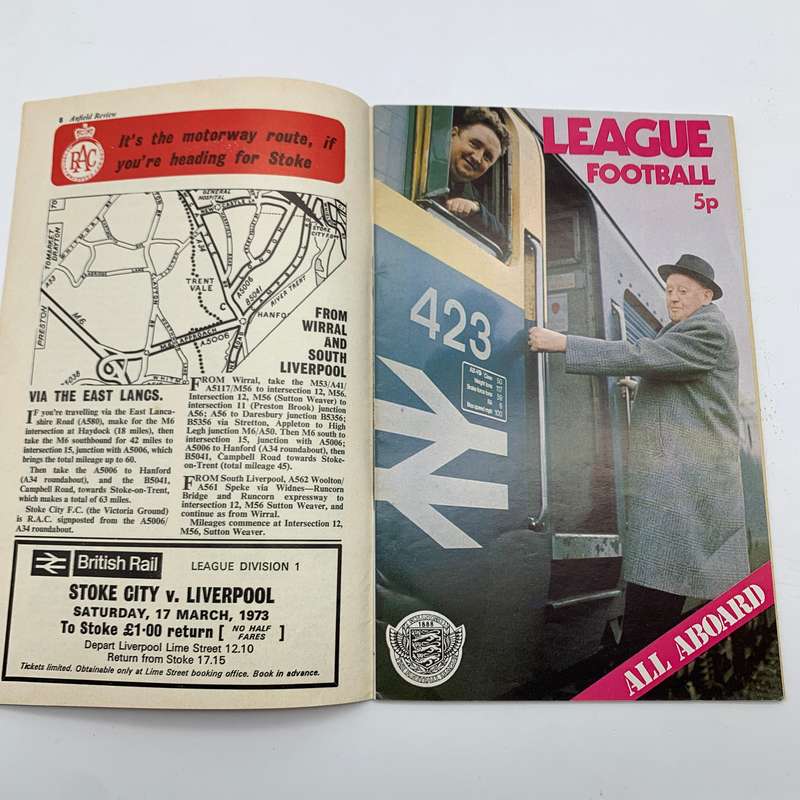 Soccer  '1973 Liverpool vs Southampton' Official Programme