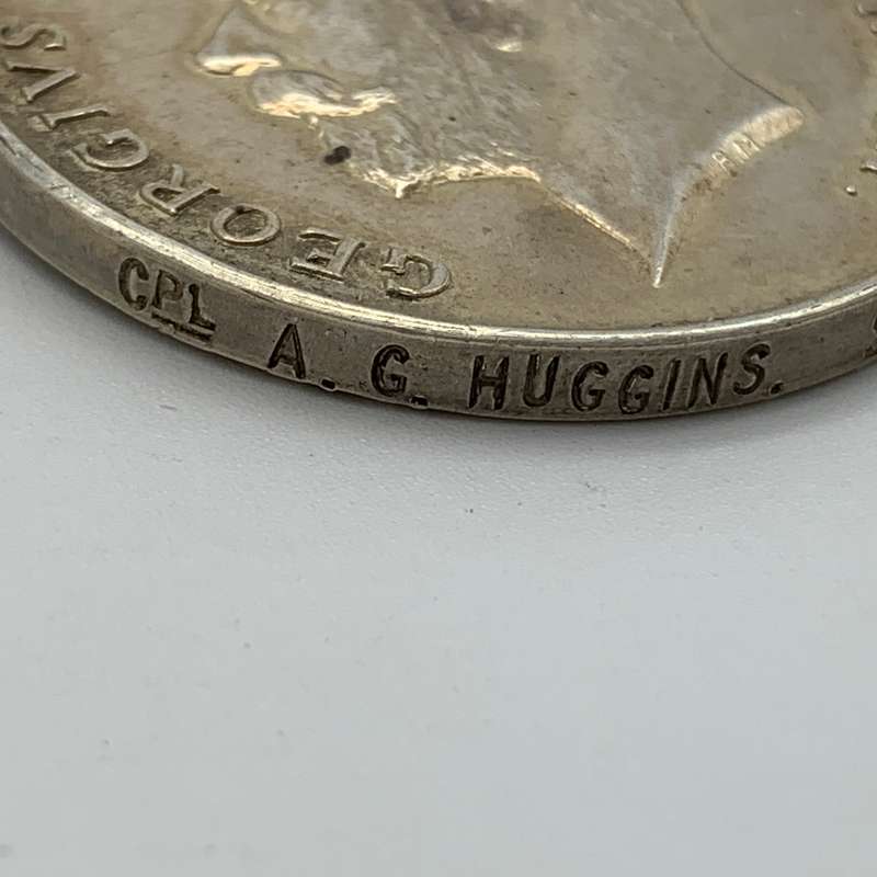 WW1 Medal Trio - 'Cpl. A.G. Huggins' (3rd Mtd Rifles & S.A.M.C.)