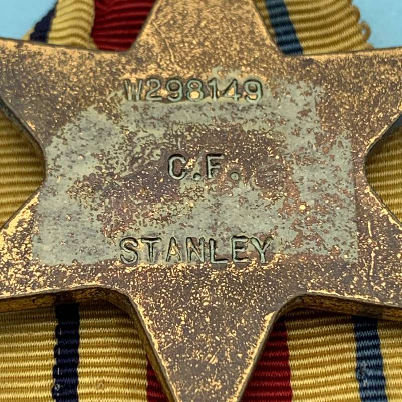WW2  S.A. Medal Group + Research  'Sgt. C.F. Stanley' (Woman's A.A.S.)