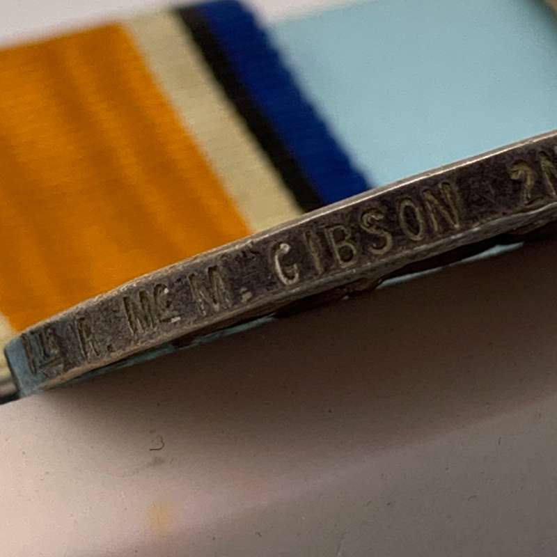 WW1 Medal Trio - 'PTE. R. Mc M. Gibson' (2ND & 5TH Field Ambulance S.A.M.C.)