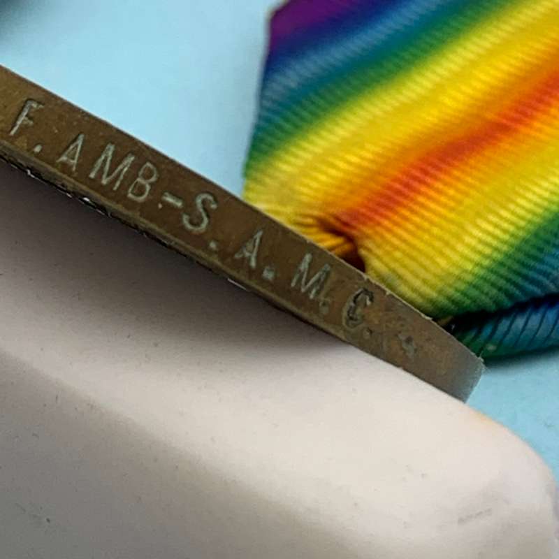 WW1 Medal Trio - 'PTE. R. Mc M. Gibson' (2ND & 5TH Field Ambulance S.A.M.C.)