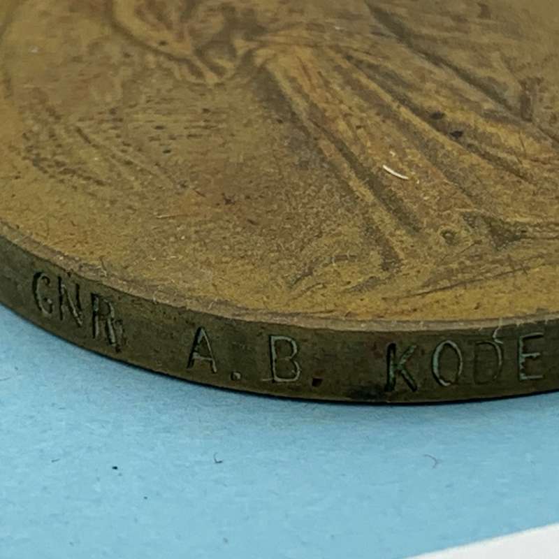 WW1 Medal Trio - 'Gnr. A.B. Kode' (Durban Garrison Artillery)