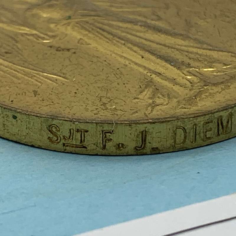 WW1 Medal Trio - 'SJT. F.J. Diemer' (5th Infantry - Kaffrarian Rifles)