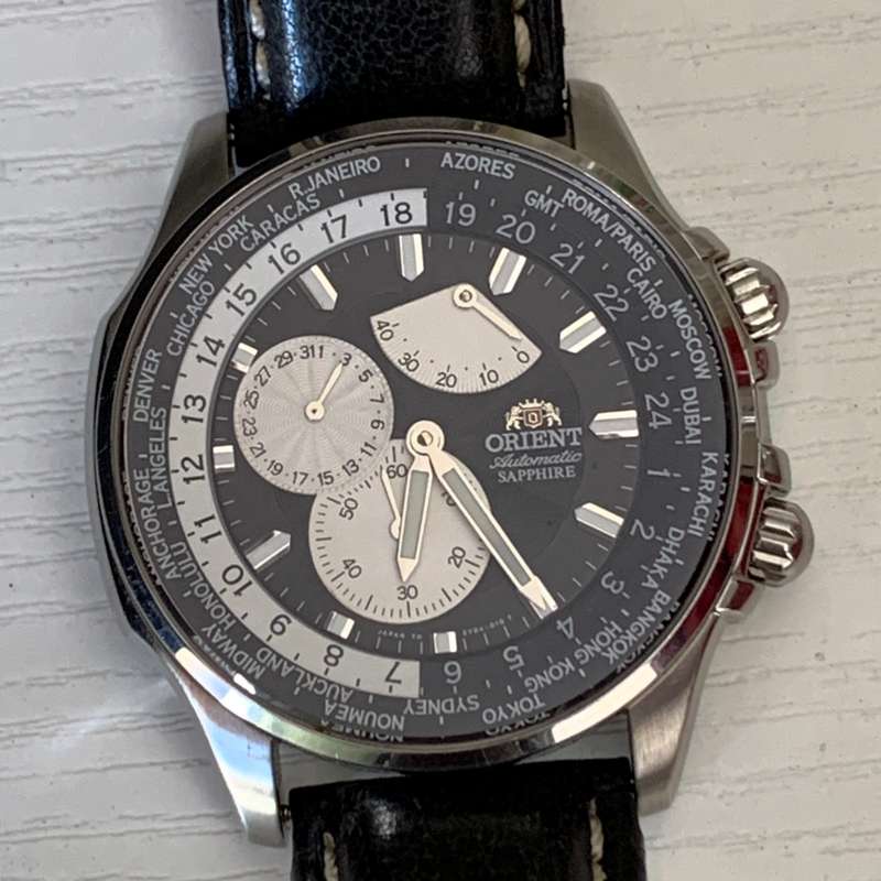 Impressive Orient  Executive (EY04) World Time Gents Wristwatch (Like New)