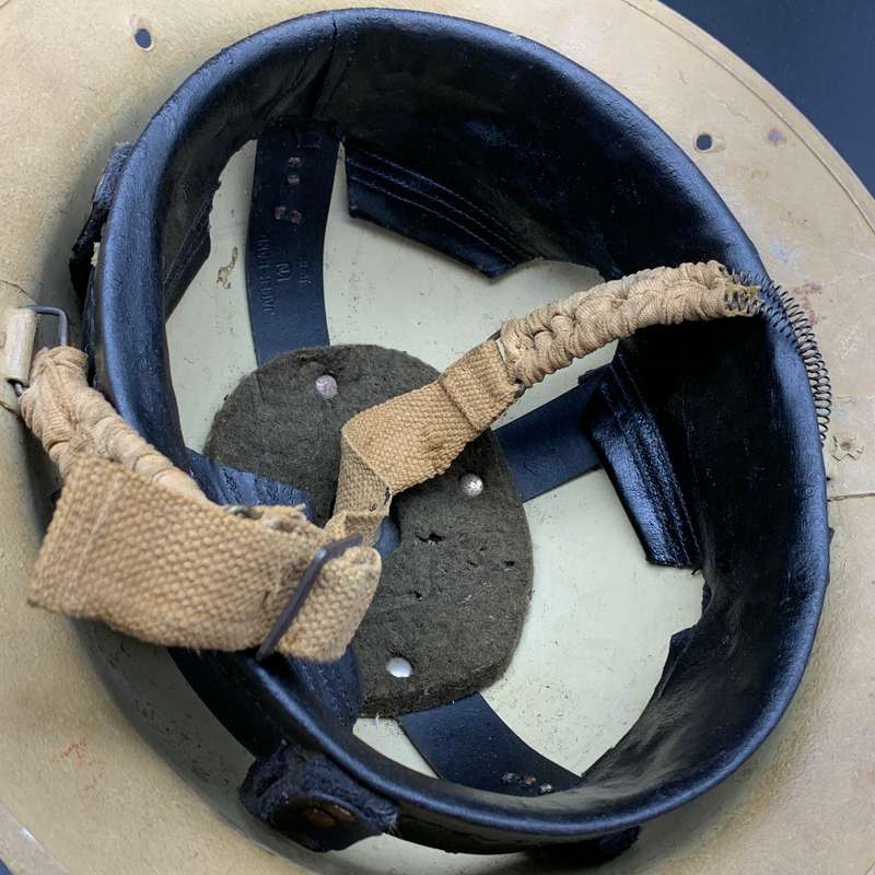WW2  S. African Issue 'Red Cross' Steel Polo Helmet (East & North Africa)