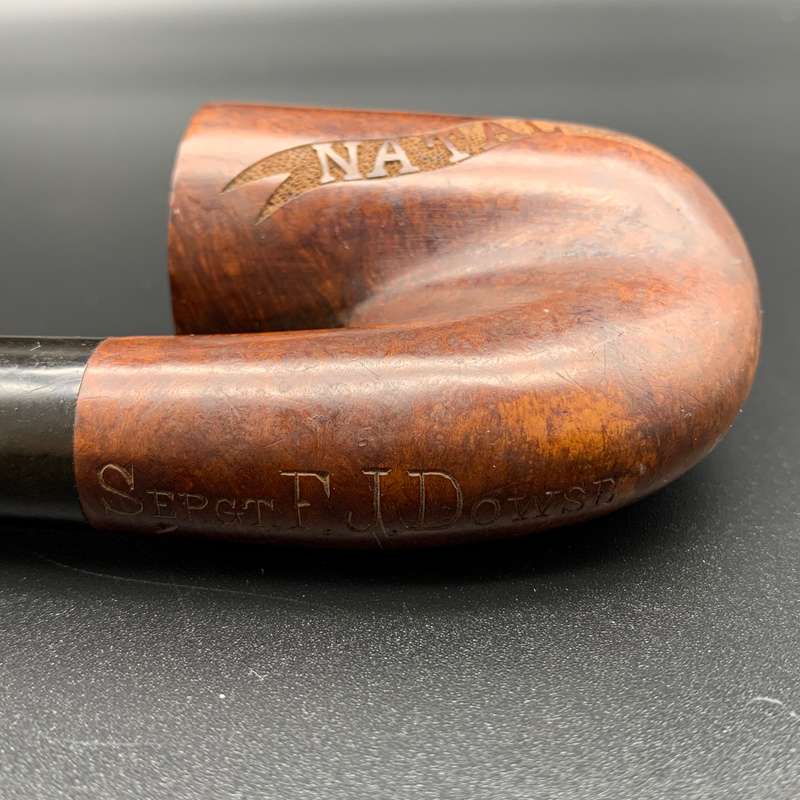 Rare  'NATAL - ZULULAND' Pipe (SERGT. F.J. DOWSE)