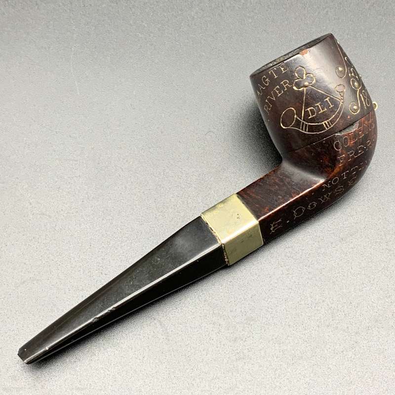 Rare 'BOER WAR' Pipe with Engravings (E. DOWSE  D.L.I)