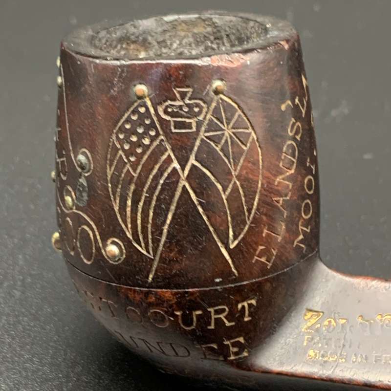 Rare 'BOER WAR' Pipe with Engravings (E. DOWSE  D.L.I)