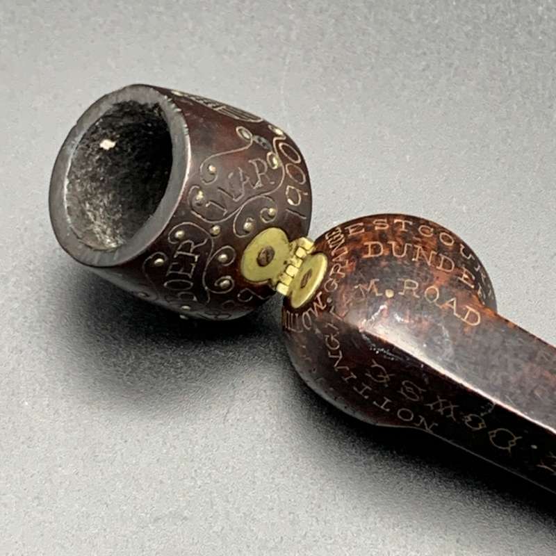 Rare 'BOER WAR' Pipe with Engravings (E. DOWSE  D.L.I)