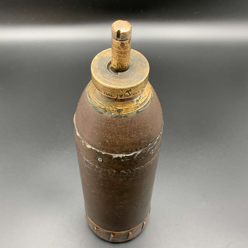 Boer War - Scarce 15pr 'Mk II' (Inert) Shrapnel Shell (12-Groove)