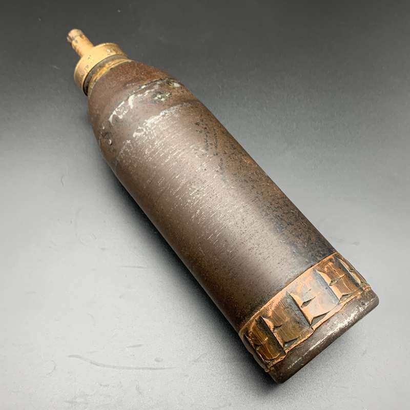 Boer War - Scarce 15pr 'Mk II' (Inert) Shrapnel Shell (12-Groove)