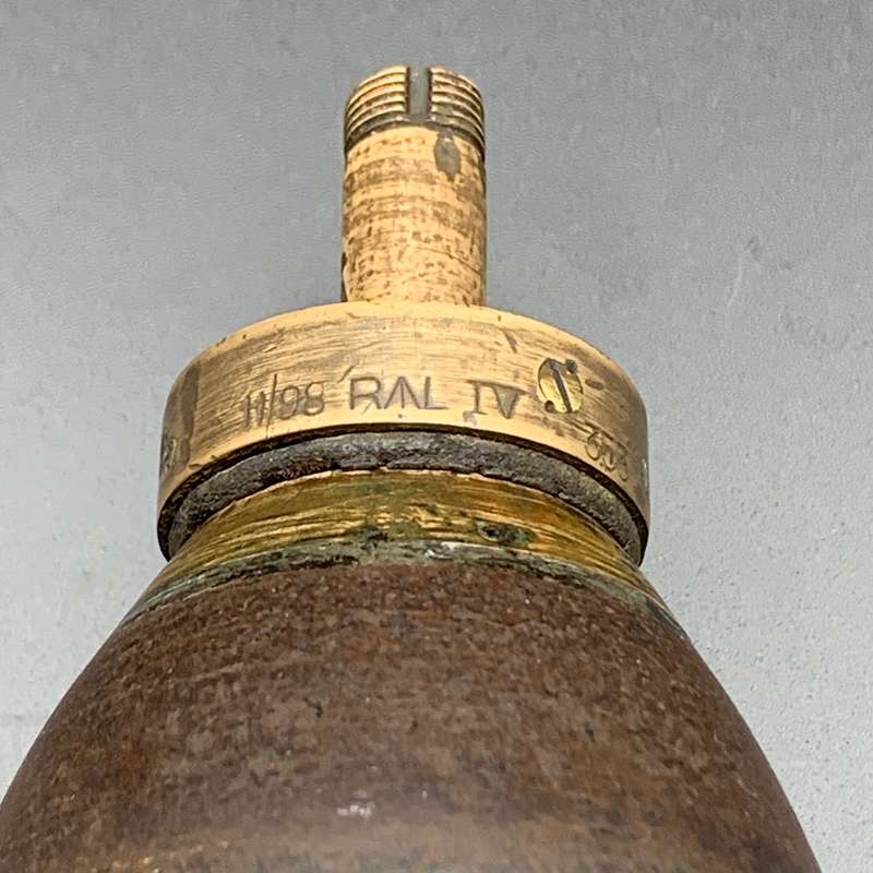 Boer War - Scarce 15pr 'Mk II' (Inert) Shrapnel Shell (12-Groove)