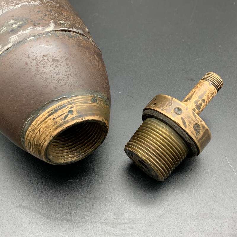 Boer War - Scarce 15pr 'Mk II' (Inert) Shrapnel Shell (12-Groove)
