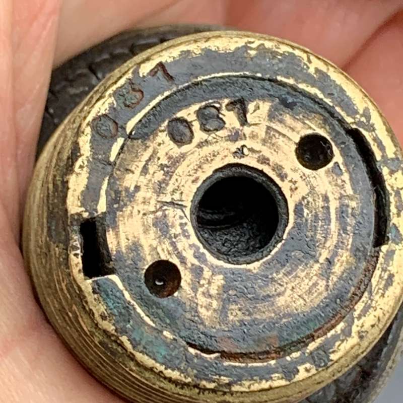 Boer War - Scarce 15pr 'Mk II' (Inert) Shrapnel Shell (12-Groove)