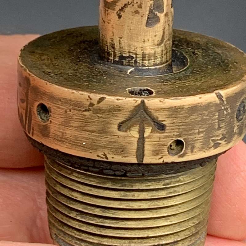 Boer War - Scarce 15pr 'Mk II' (Inert) Shrapnel Shell (12-Groove)