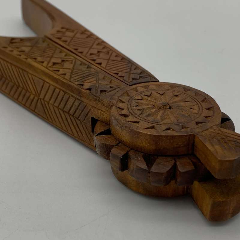 Vintage Hand-Carved Wooden Nutcracker