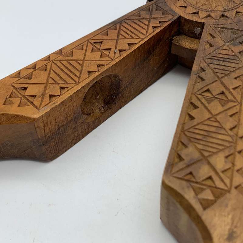 Vintage Hand-Carved Wooden Nutcracker
