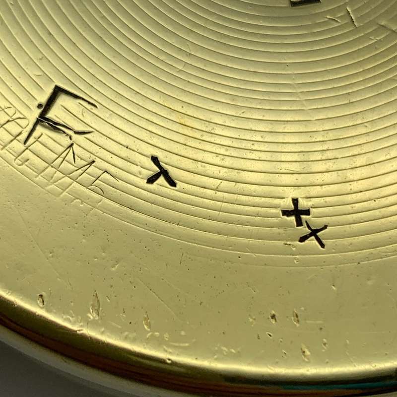 Early 'Trench Art' Brass Shell & Bullet Head Ashtray