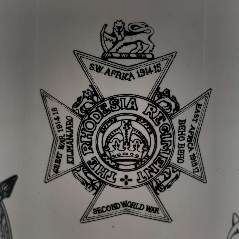 Rhodesian 'Military Badges' Beer Tankard