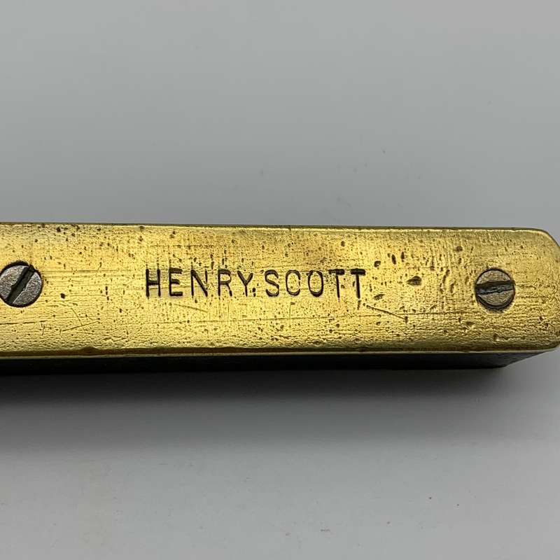 Antique Ebony & Brass Spirit Level (Henry Scott)