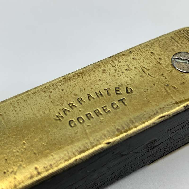 Antique Ebony & Brass Spirit Level (Henry Scott)